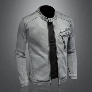 Conjuntos de Jeans para Hombre, Estilo Casual Hip Hop, Estampado Nuevo de Invierno y Otoño, Chaquetas de Mezclilla, Manga Larga, Estilo Acanalado - Product Image 4