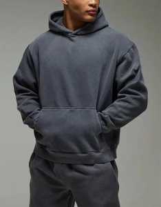 Conjunto Deportivo de Invierno para Hombre, de Primera Calidad, con Capucha, Estilo Urbano, con Logotipo Personalizado, Tallas Grandes, 2 Piezas, Venta al Por Mayor - Product Image 5