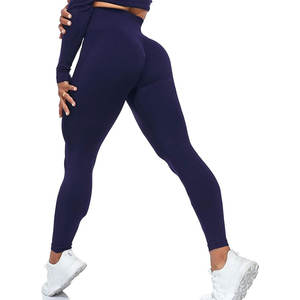 Nouveau dernier design femmes Leggings taille haute sans couture respirant coton et fibre de bambou Fitness course confortable nouveauté - Product Image 1