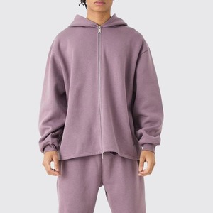 Survêtements personnalisés pour hommes, décontractés, unis, délavés à l'acide, à imprimé évasé, à capuche, à séchage rapide, en molleton de coton OEM, deux pièces, hiver - Product Image 6