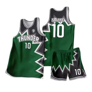 Maillot de basket-ball unisexe sans manches, entièrement imprimé par sublimation, logo couleur personnalisé, nom d'équipe personnalisé, imperméable, séchage rapide, respirant - Product Image 1