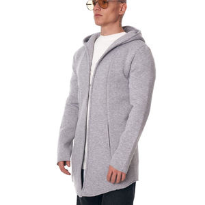 Hip Hop Blank 450 <b>Vintage</b> Rhinestone Short Fleece Hoodie Custom Men Wholesale High Quality Cotton Bamboo Fiber Grey Goose Down - Product Image 2