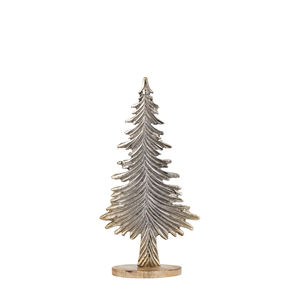Ensemble de sculptures d'arbre de Noël en aluminium coulé fait main de style nordique moderne avec un design personnalisable pour la décoration de table de la maison pendant les fêtes - Product Image 3