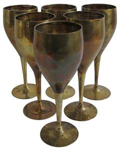 Coupe à vin d'événement, gobelet en métal élégant avec un design classique en acier inoxydable fait à la main pour les fêtes, les célébrations et les cadeaux - Product Image 1