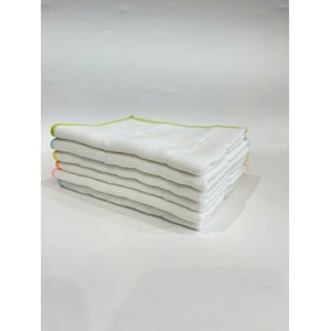 Serviette écologique 100% coton quantité minimale de commande bas réutilisable hypoallergénique 25*35cm OEM ODM couleur unie serviette de cuisine à séchage rapide - Product Image 4
