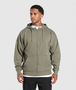 Sweat à capuche de luxe personnalisé 500 g/m², à épaules tombantes, pour homme, 100 % coton, surdimensionné, de haute qualité, lourd - Product Image 4