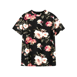 Camisetas de Mujer al por Mayor, Personalizadas, Tejidas, con Estampado por Sublimación, de Alta Calidad, Transpirables, a la Moda - Product Image 6