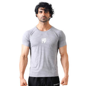 Por encargo 50% Algodón 50% poliéster liso camiseta en blanco al por mayor logotipo personalizado camiseta de los hombres para la venta en línea - Product Image 1