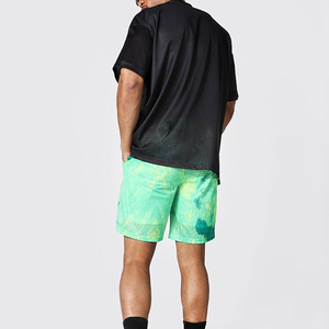 Summer Wear Vêtements personnalisés à sublimation Ensemble deux pièces t-shirt et short en coton léger pour hommes - Product Image 2