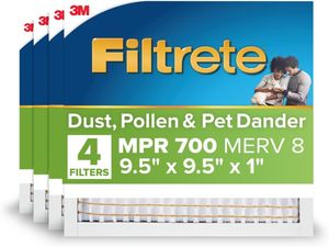 Filtrete 9.5x9.5x1 Filtro de Aire para Horno de Aire Acondicionado, MERV 8, MPR 700, Eficaz Contra el Polen, Optimiza el Flujo de Aire, Paquete de 4 - Product Image 6