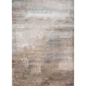 Alfombra Kavi Ivory de Lana y Seda de Bambú Anudada a Mano, Colección Afterglow, Patrón Abstracto, Forma Rectangular, para el Hogar o Pasillo, 10 mm, Eskm-05 - Product Image 1