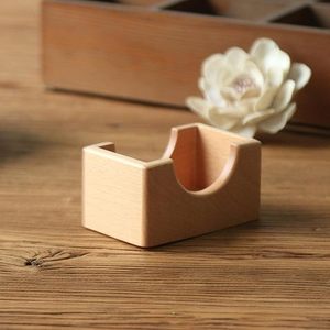 Ensemble de 6 sous-verres ronds élégants en bois outils de cuisine pour la maison tapis de tasse et bol support de tasse fonctionnel et élégant - Product Image 3