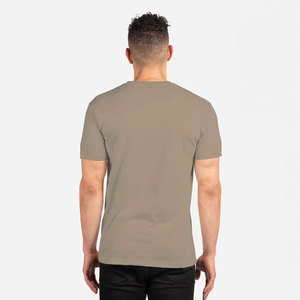 Camiseta de Manga Corta para Hombre Next Level, Cuello Redondo, Estampado Gráfico Beige, Algodón, Camiseta Premium CVC con Cuello en V - Product Image 6