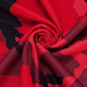 Red Camo Basketball Jersey <b>Set</b> Sleeveless 100% Polyester Breathable Waterproof <b>Sports</b> Uniform Elastic Waist Quick Dry Team - Product Image 4