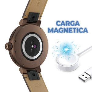 Smartwatch Elegante e Funzionale per Uomo di Alta Moda con Resistenza all'Acqua, Cronometro, Funzioni da Sub, Compatibile con Android, in Acciaio Dorato - Product Image 2