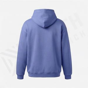 Sweat-shirt à capuche personnalisé brodé, coupe classique, tendance streetwear, en molleton 100% coton, avec poche, séchage rapide - Product Image 2