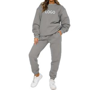 ชุดวอร์ม2ชิ้นผ้าฟลีซหนาสำหรับผู้หญิงชุดวอร์มผ้าฟรีซหนาสำหรับฤดูใบไม้ร่วงและฤดูหนาว - Product Image 2