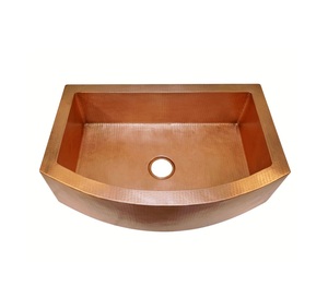 Simple puits rond avant ferme barre de cuivre seau évier nouvelle cuisine à la main cuivre seau hôtels-fabricant direct fournisseur - Product Image 2