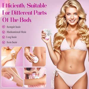 Afeitadora Rotatoria Recargable Húmeda/Seca para Mujer, Depiladora Eléctrica Inalámbrica, Recortadora Corporal Antideslizante para Dama, IPX7 - Product Image 1