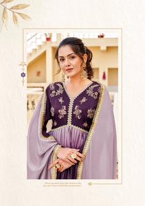 Chinnon's Alia bordado corte Kurti conjunto hecho a mano ropa india y paquistaní para la venta en línea - Product Image 3