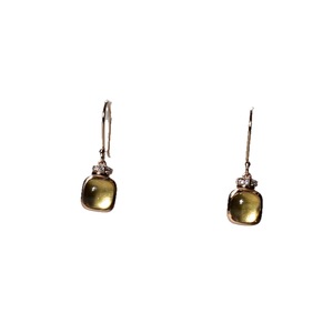S925 14K Gold Plated Chunky Natural Amethyst Cubic Zirconia Earring Customizable for Retail OEM ODM from Thailand - Product Image 1