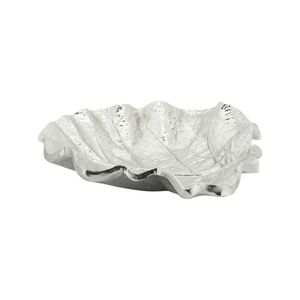 Bandeja decorativa de acero inoxidable ideal para exhibir postres, aperitivos y bebidas en reuniones familiares - Product Image 3