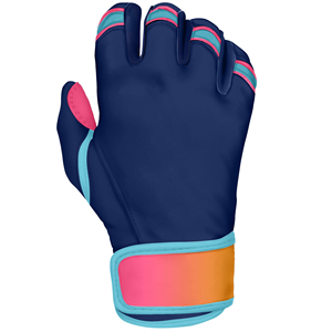 Vente en gros de gants de baseball en cuir frappeur manchette courte personnalisé OEM fournisseur équipement de jeu durable LBBG-0012 - Product Image 5
