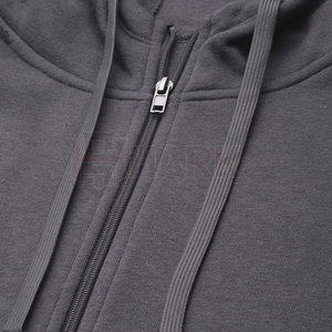 High Quality Custom Made Women's Hoodies Zipper Kangaroo Pocket Hooded Collar 3D Embroidery Custom Fit Winter Front Breathable - Product Image 4
