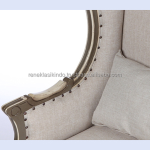 Chaises de bureau, numéro de série 2304, fabriquées en bois d'acajou de haute qualité avec rembourrage en mousse et tissu doux. - Product Image 3