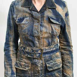 เสื้อโค้ทผ้ายีนส์ผู้หญิงระบายอากาศได้ดีเสื้อโค้ทผ้ายีนส์วินเทจแฟชั่นใส่สบาย - Product Image 4