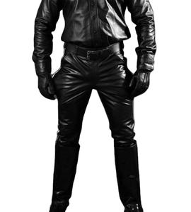 กางเกงผู้ชายหนังวัวแท้กันลม, กางเกงผ้าควิลท์หนังวัวแท้ - Product Image 4