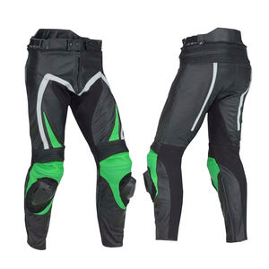 Pantalon en cuir sur mesure OEM, grande taille, nouveau design, imperméable et respirant, coupe-vent, pantalon de course moto en cuir - Product Image 3