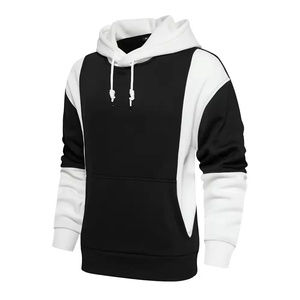 2024 Top Trending logotipo personalizado algodón/poliéster polar invierno sólido Streetwear Casual pulóver sudaderas con capucha hombres cálido impreso - Product Image 2