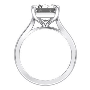 Anillo de Diseño Clásico de Lujo en Oro Amarillo y Blanco de 9K para Mujer con Diamante Cultivado en Laboratorio de 5.07 Quilates, Claridad VS, Color EF, Corte Brillante Redondo - Product Image 2