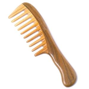 ABAJO MEJOR viaje portátil estilo chino hecho a mano sándalo pintado tallado peine de madera - Product Image 5