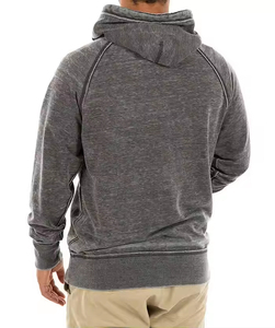 Pull à manches raglan de luxe, poids lourd, haute qualité, délavé à l'acide, sweat à capuche personnalisé pour hommes - Product Image 4