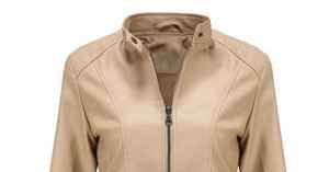 Veste en cuir pour femme de haute qualité, écologique, hiver, cuir luxueux, boutons, fermeture éclair - Product Image 3