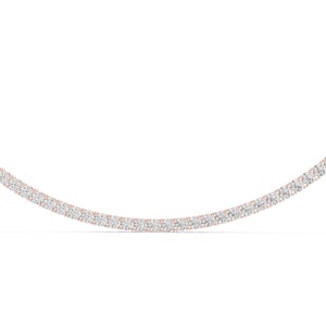 Collar de Tenis con Diamante Cultivado en Laboratorio con Certificación IGI, Corte Brillante, Color E, Oro Blanco Sólido de 18 Quilates, Regalo Perfecto para Fiestas - Product Image 4