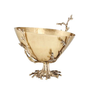 Simple Stylish Designer Chocolate Serving Platter Silver Finish Metal Bowl Round Shape <b>Sweet</b> Dessert Home Tabletop Decorative - Product Image 6