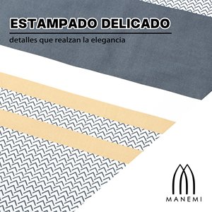 Juego de Funda Nórdica Moderna a Rayas con Cierre de Cremallera, 100% Poliéster Tejido, con Funda de Almohada, Suave y Transpirable para un Sueño Reparador, Uso Doméstico - Product Image 5