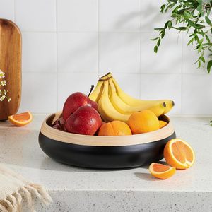 Juego de cuencos de bambú brillante Negro, utensilios de cocina desechables ecológicos, cuencos de bambú no químicos y sostenibles, nuevo artículo - Product Image 5