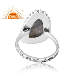 Latest Selling 925 Sterling Silver Natural <b>Labradorite</b> Gemstone <b>Ring</b> Custom Jewelry Manufacturer - Product Image 2