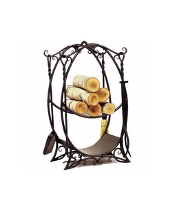 Support à bois en métal robuste pour cheminée, porte-bûches en métal, abri à bois de jardin, support de rangement - Product Image 1