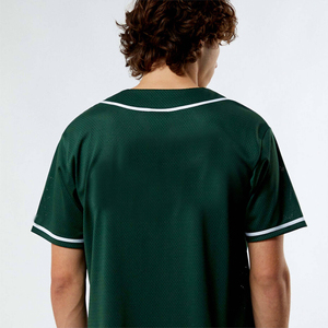 Uniformes de baseball sur mesure de haute qualité 100% polyester respirant col en V vêtements d'équipe étiquette privée couleurs personnalisées - Product Image 6