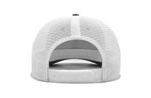 Gorra deportiva de 6 paneles hecha en Vietnam con logotipo de parche de cuero, gorra de camionero de malla blanca cómoda estructurada, hecha en Vietnam - Product Image 5