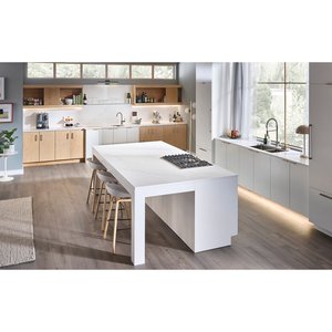 Plaque de quartz brossé UNION Calacatta Suprema, qualité supérieure, résistante à l'eau, durable, épaisseur 15-30 mm, pour applications cuisine et salle de bain - Product Image 5
