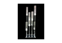 MHQ-2595 Porte-bougie unique en acrylique fait main, écologique, résistant à la chaleur, pour centre de table de mariage