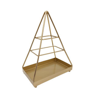 Style classique T Lumière Titulaire Bougeoir Maison Décoratif De Luxe Élégant À La Main Personnalisé Or Couleur Lanterne En Métal Verre - Product Image 5