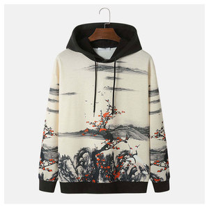 Sweat à capuche imprimé tendance pour homme, streetwear pour l'hiver et l'automne - Product Image 1