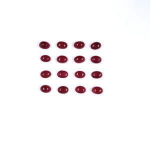 พลอยทับทิมธรรมชาติจากกรุงเทพฯ ทรงคาโบชองรูปไข่ ขนาด 3x5 มม. และ 4x6 มม. ผลิตภัณฑ์คริสตัลธรรมชาติแบบเม็ดเดี่ยว - Product Image 2